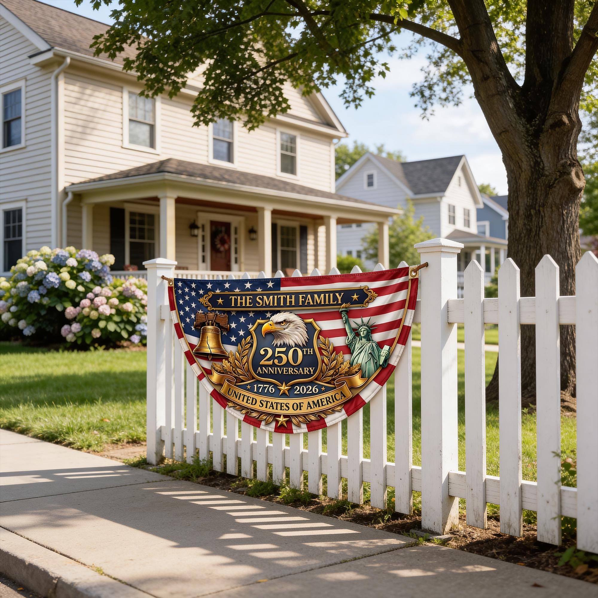 Personalized 250th Anniversary American Garden Flag