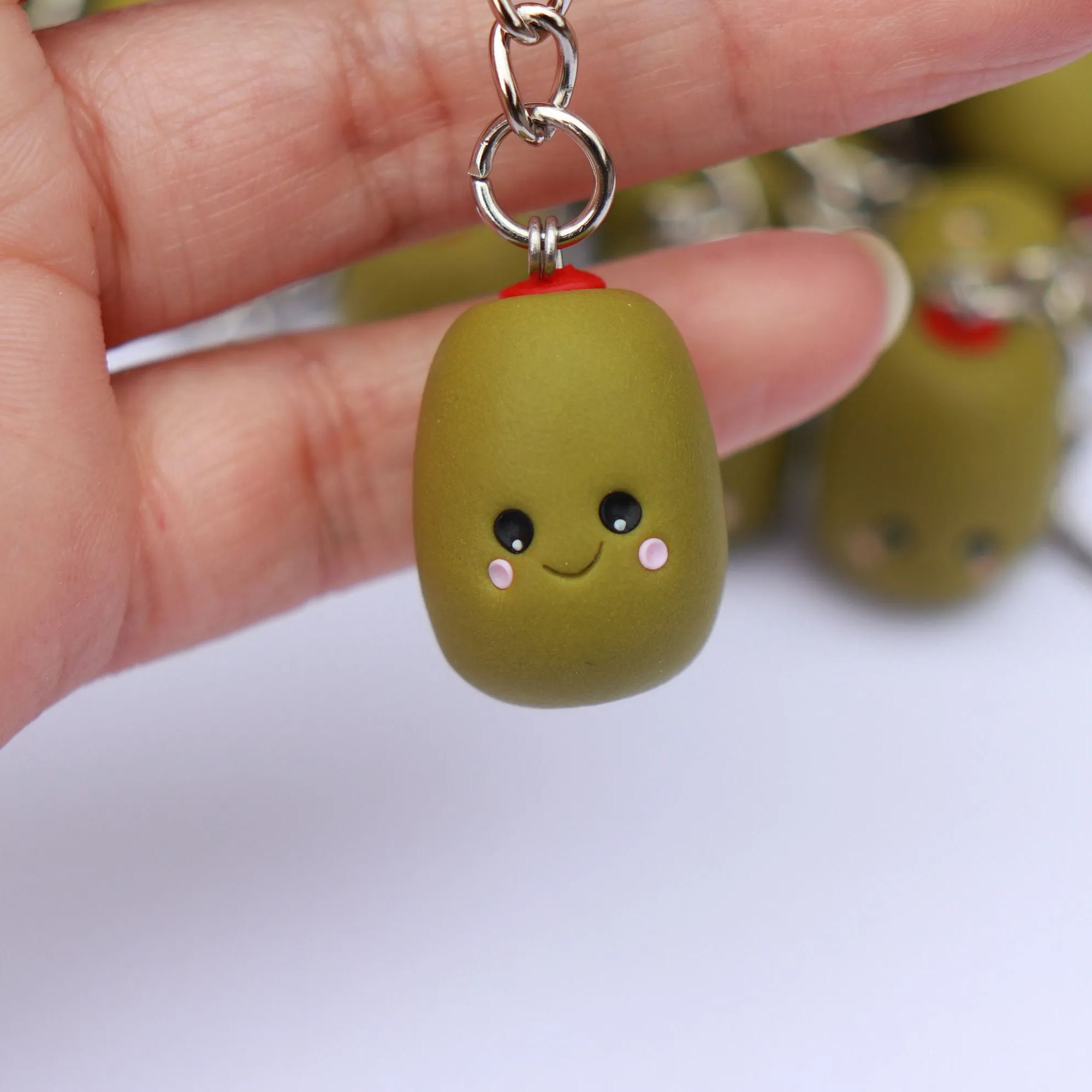 Olive Couple Keychain