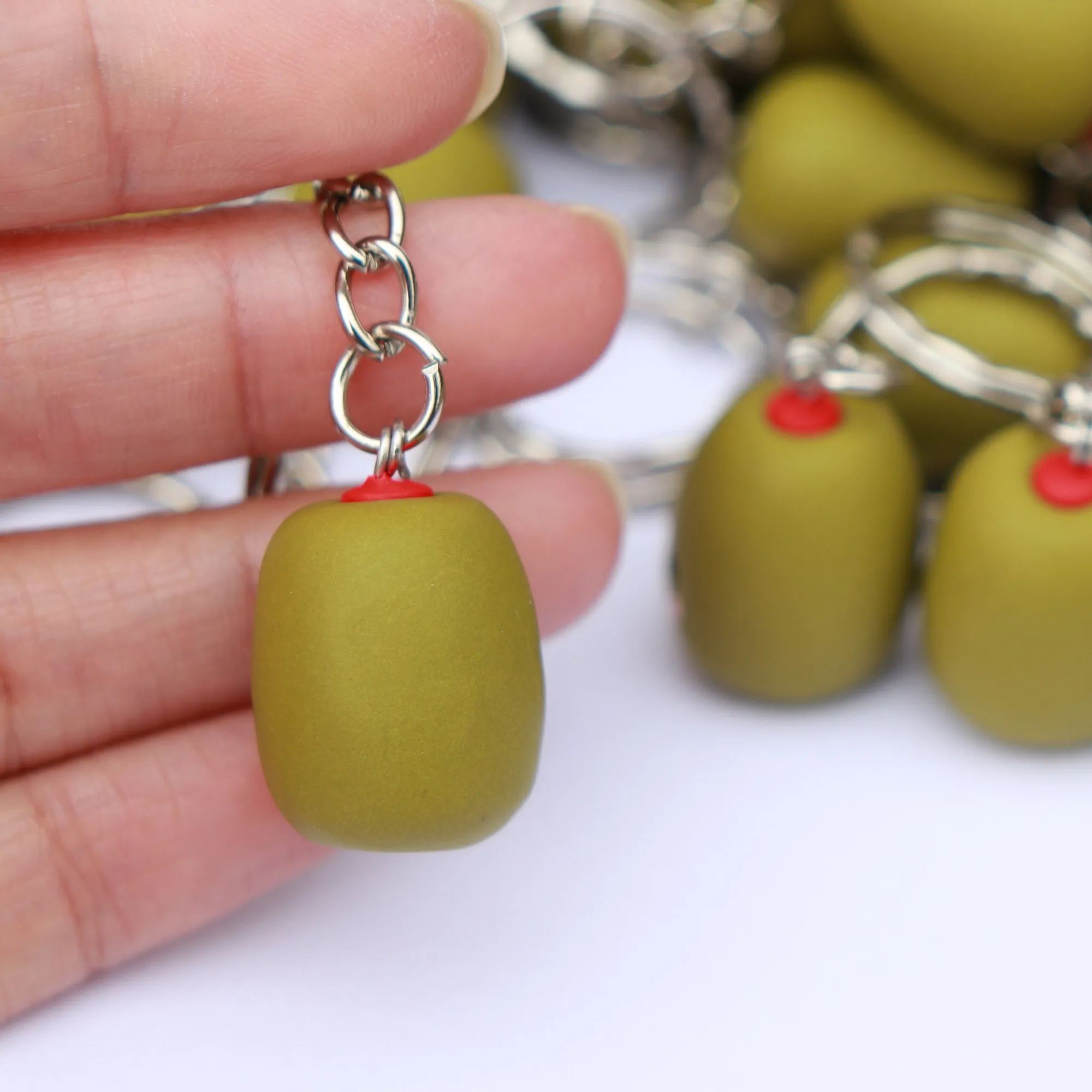 Olive Couple Keychain