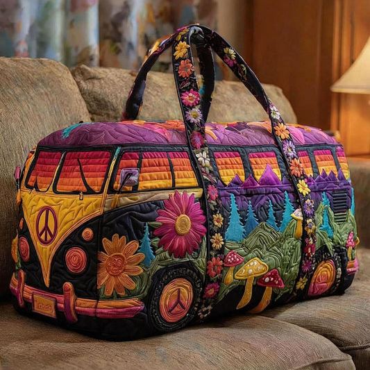 LAST DAY 50% OFF Hippie Van Quilted Duffle Bag