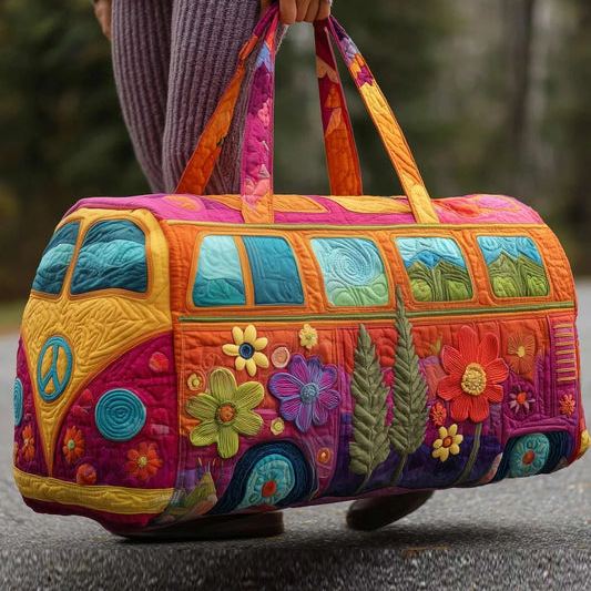 LAST DAY 50% OFF Hippie Van Quilted Duffle Bag
