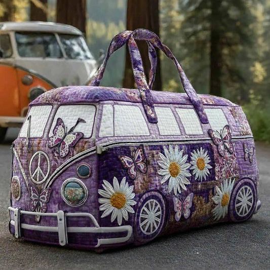 LAST DAY 50% OFF Hippie Van Quilted Duffle Bag