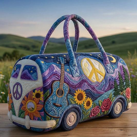 LAST DAY 50% OFF Hippie Van Quilted Duffle Bag
