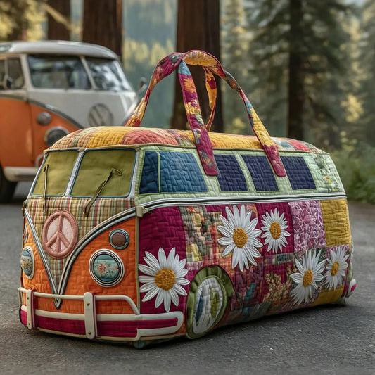 LAST DAY 50% OFF Hippie Van Quilted Duffle Bag