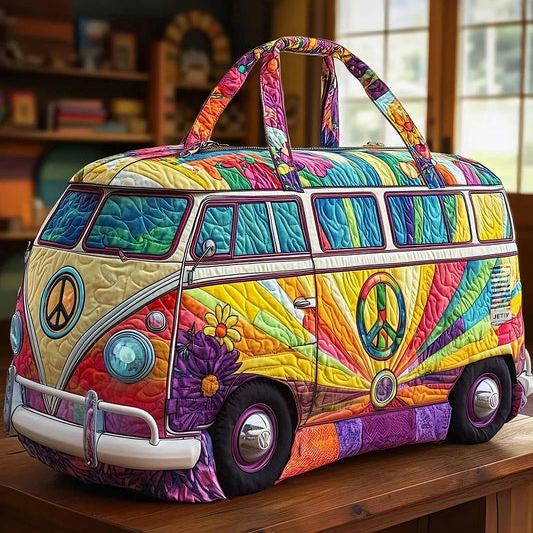 LAST DAY 50% OFF Hippie Van Quilted Duffle Bag