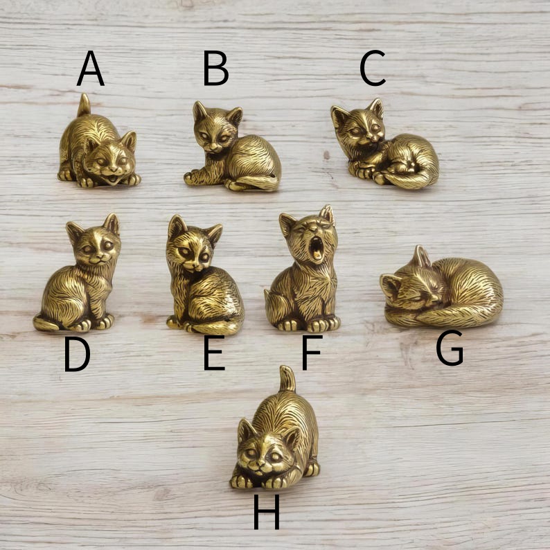🐈Brass Kitten Figurines