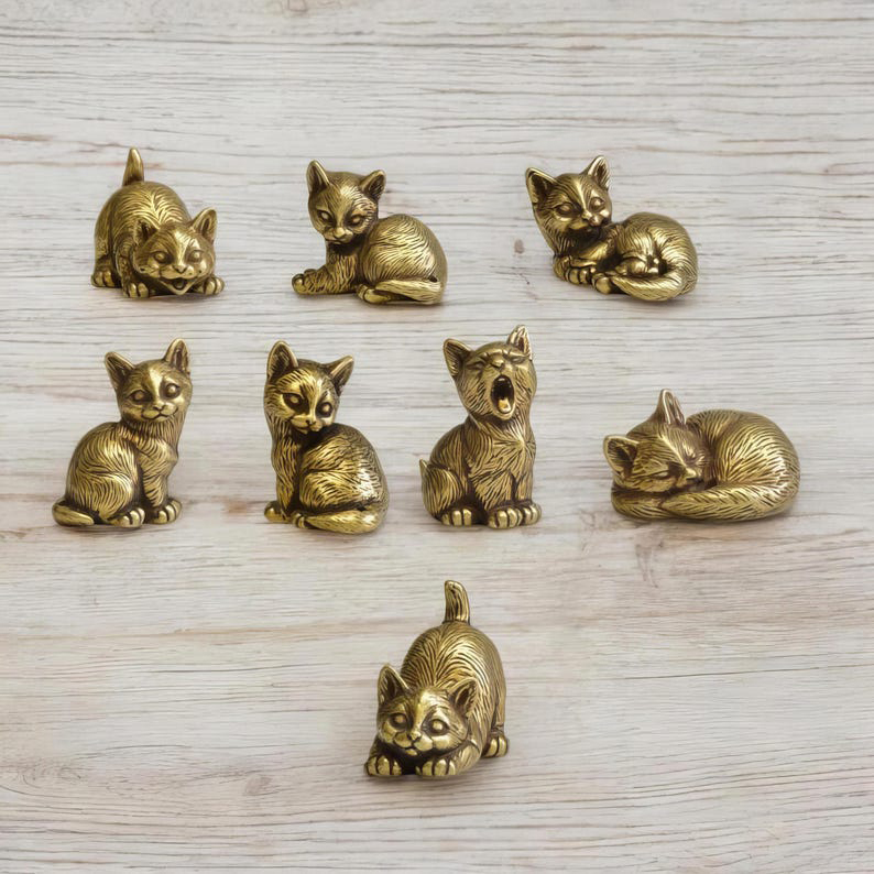 🐈Brass Kitten Figurines
