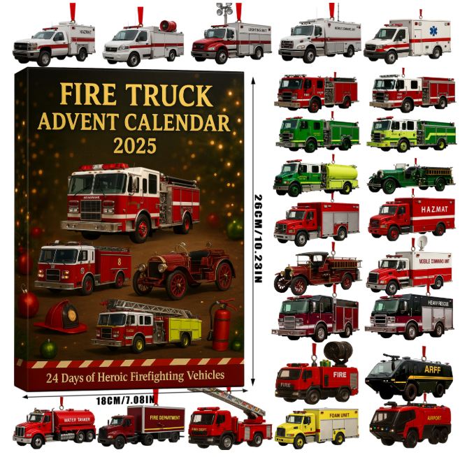 Fire Truck Advent Calendar 2025