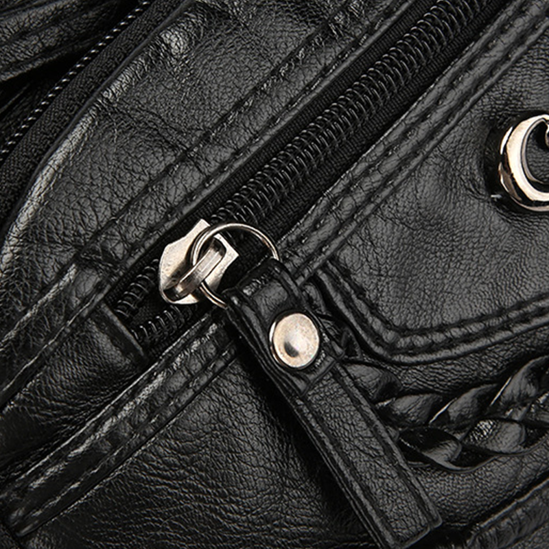 Women's Soft PU Crossbody Bag – Multiple Pockets for Perfect Organization