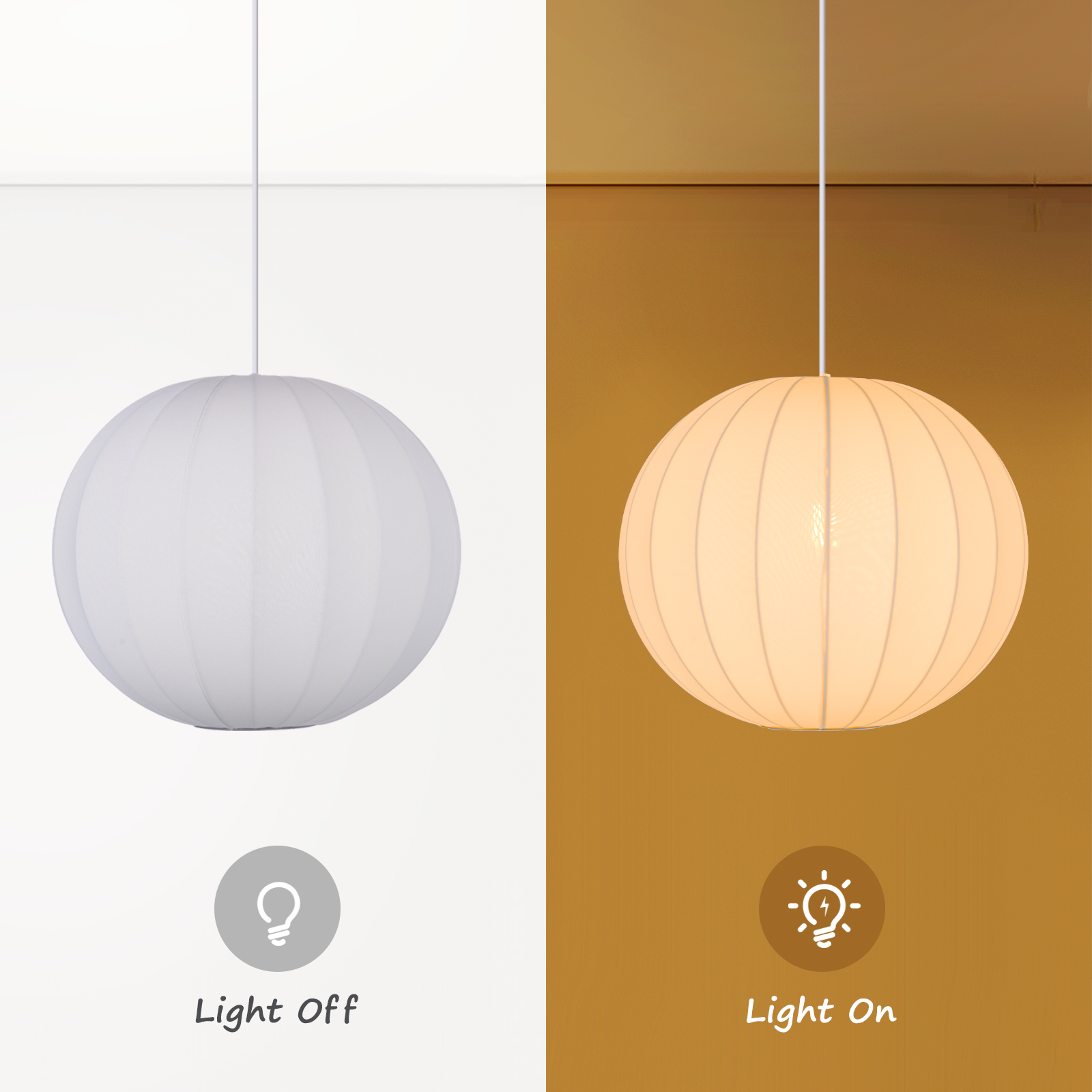 Fabric Chandelier Nordic Modern Pendant Light Living Room Staircase