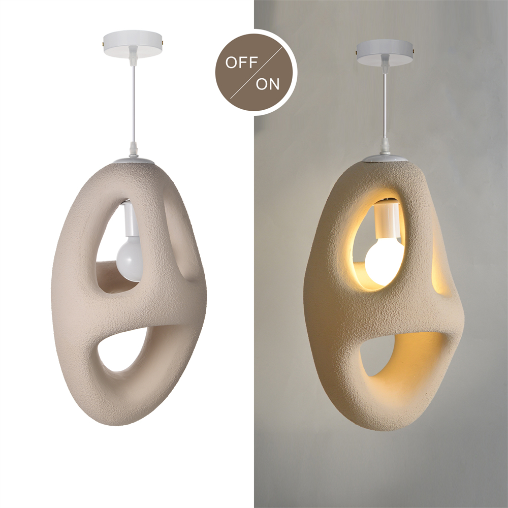 Imitation micro cement cream style creative cloud pendant lamp with a sense of niche luxury