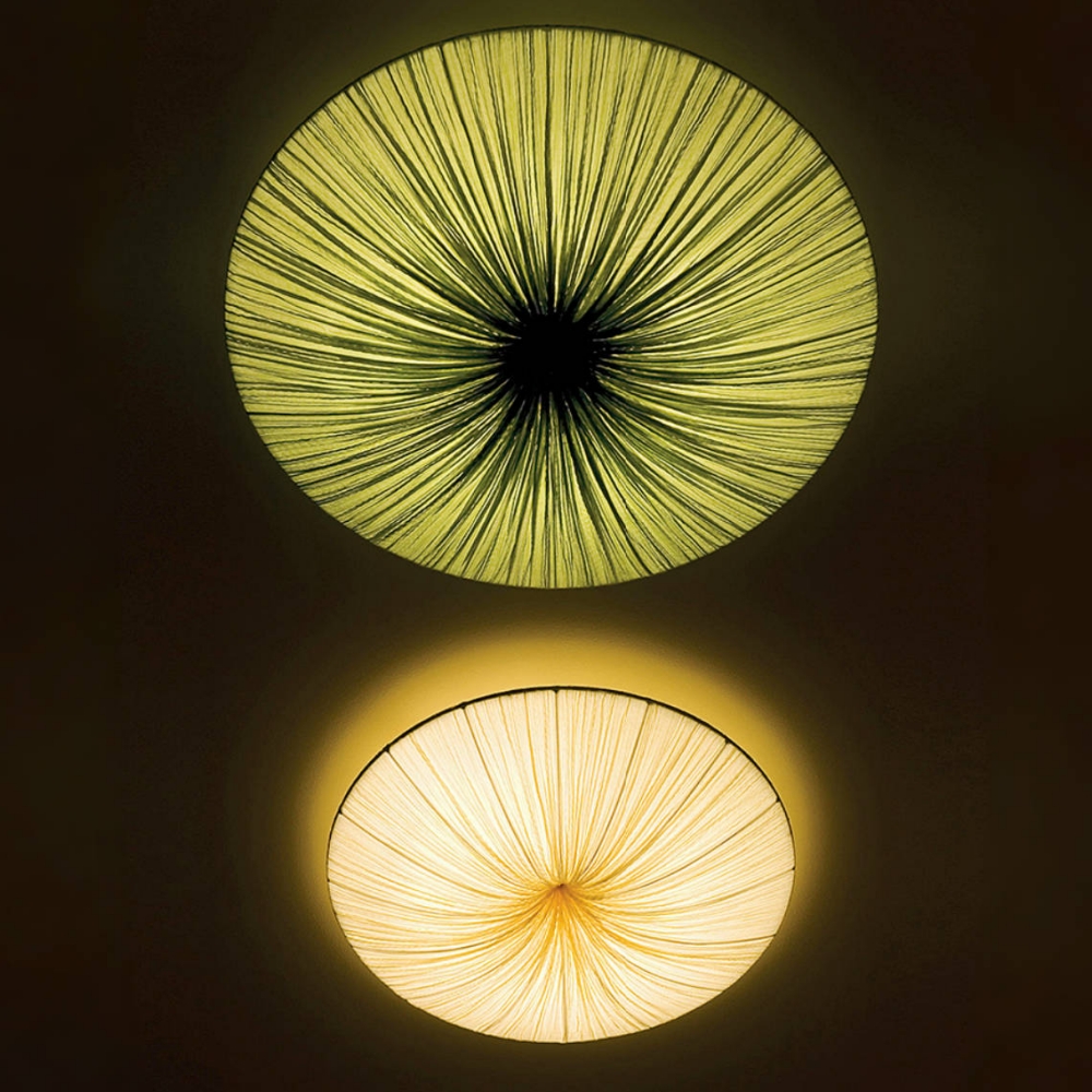 Japanese-Style Creative Fabric Ceiling Lamp - Disc-Shaped Pendant Lamp