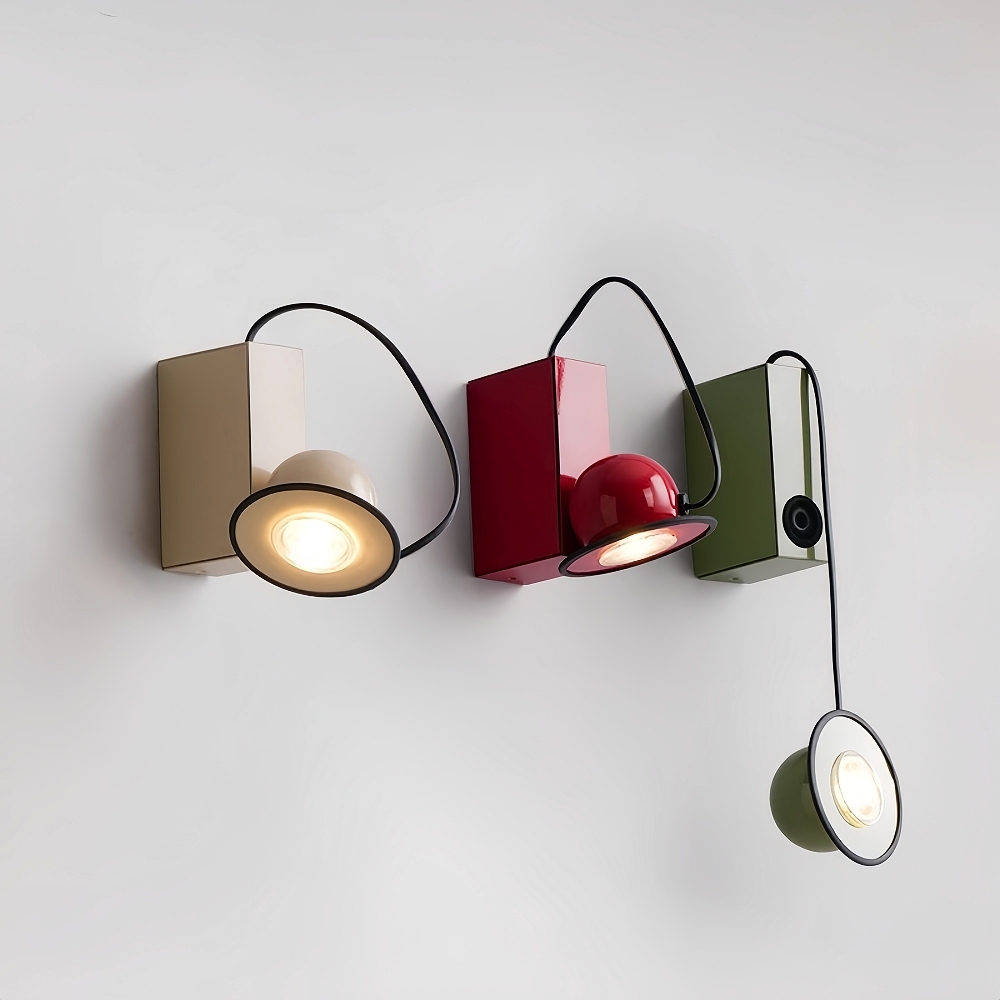Nordic Style Creative Magnetic Suction Bedside Lamp Rotatable Wall Lam