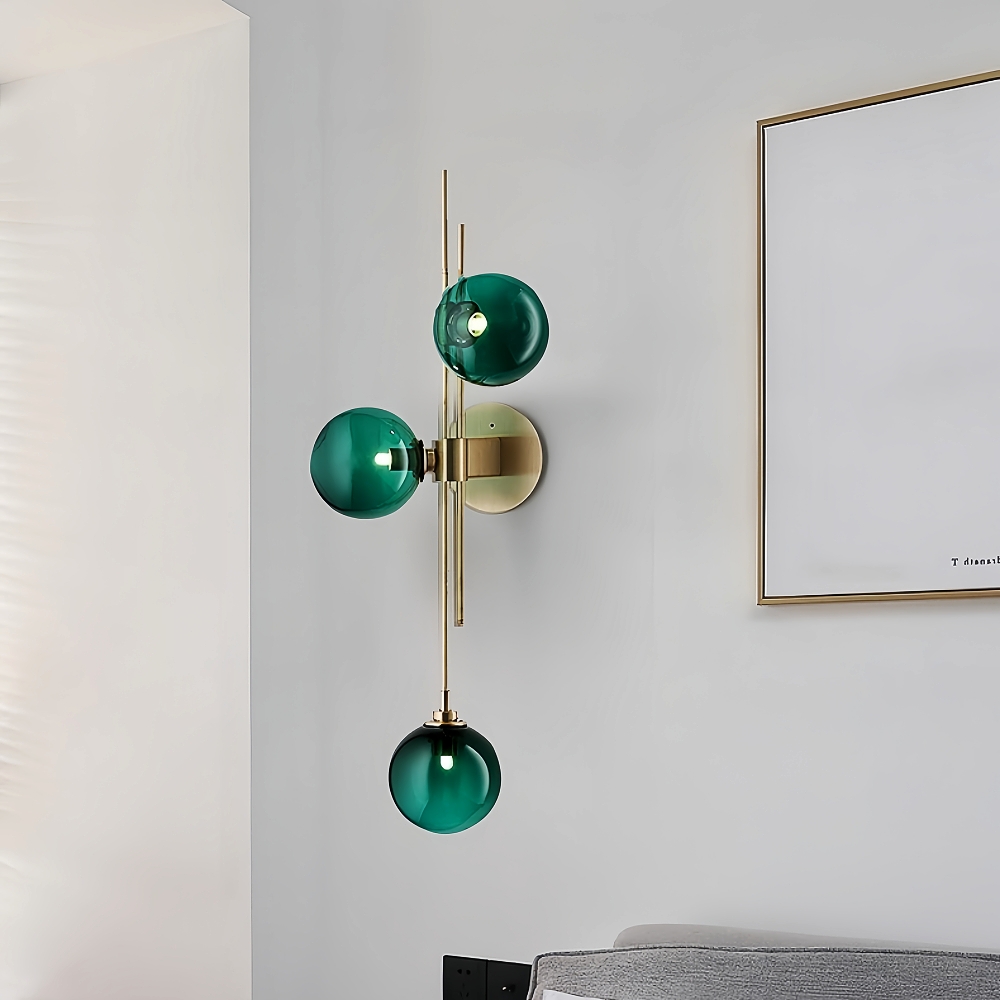 Modern Style Creative Personality Living Room Bedroom Decoration Glass Wall Lamp