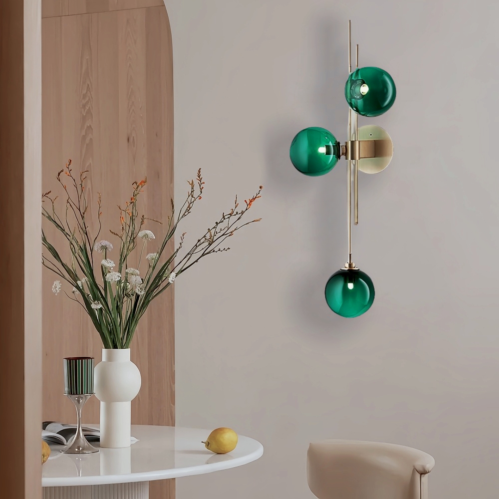 Modern Style Creative Personality Living Room Bedroom Decoration Glass Wall Lamp