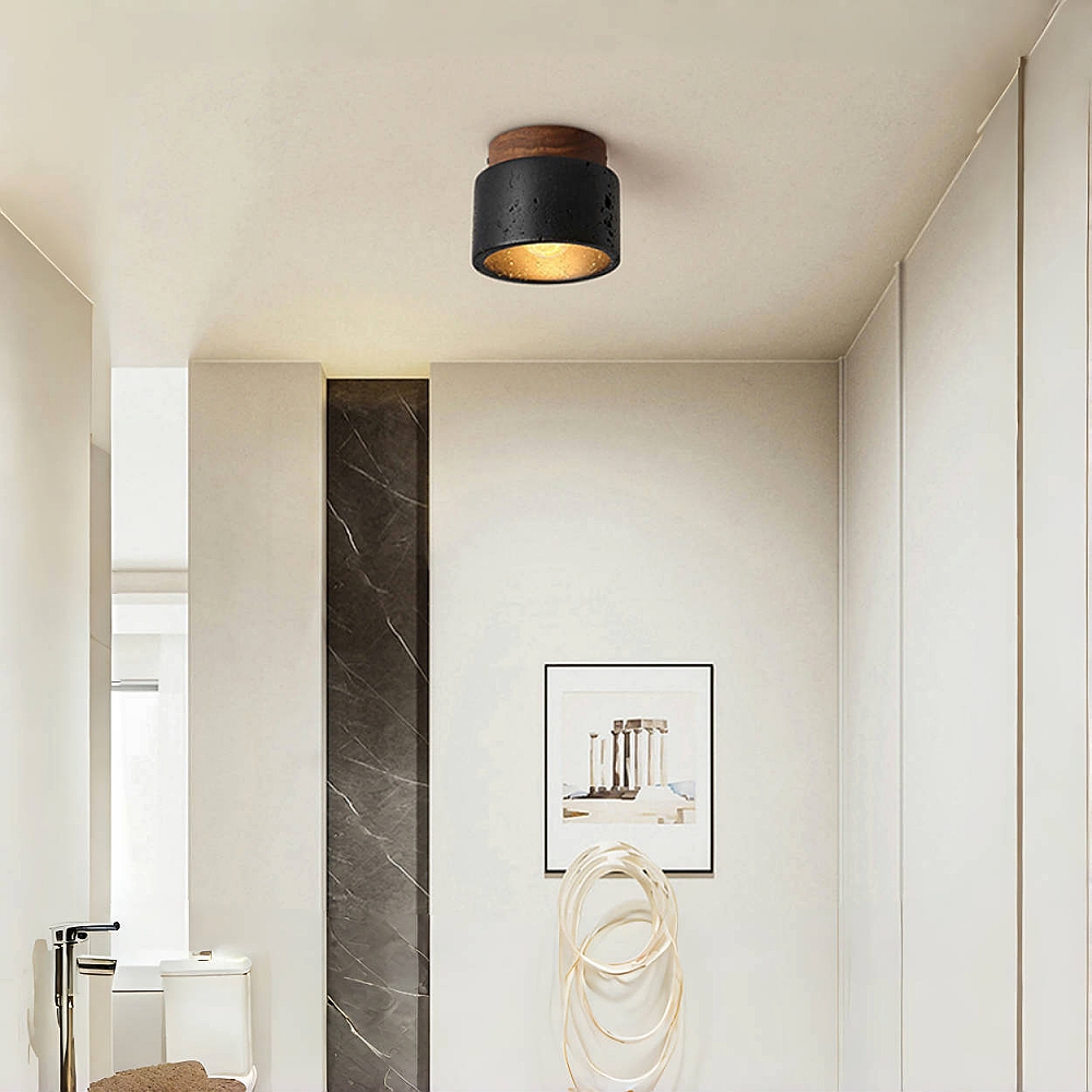 Wabi-sabi  Aisle Spot Light Living Room Wood Ceiling Lamp Designer Downlight