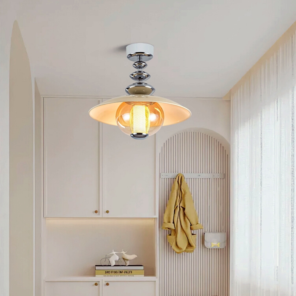 Retro Bauhaus Corridor Ceiling Light