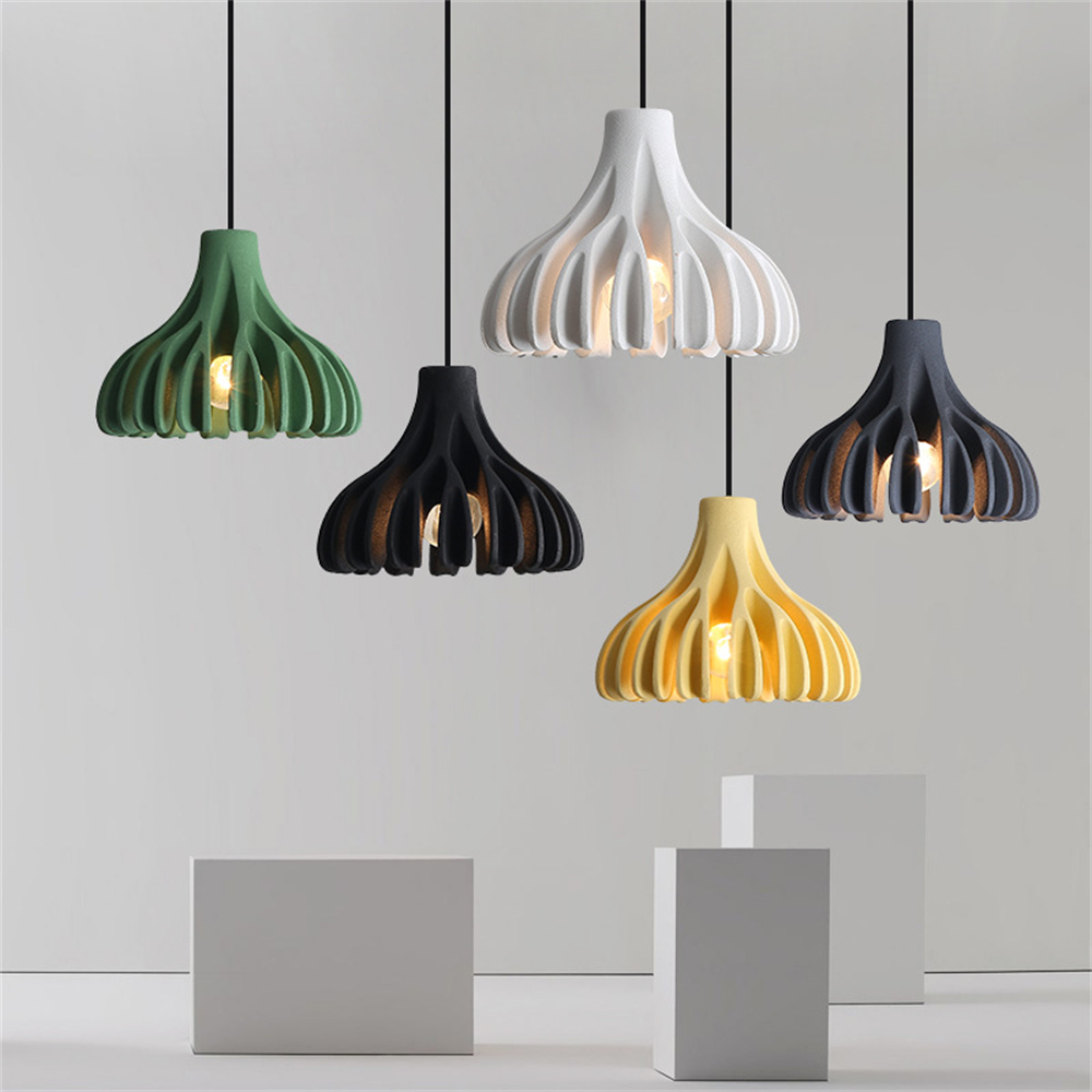 Dopamine Colored Creative Coral Resin Pendant Light For Various Occasions