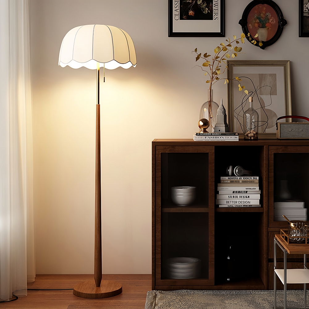  French Retro Floor Lamp Vertical Desk Lamp For Study Room Living Room