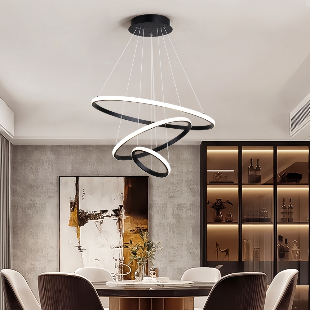 Modern Personalized And Minimalist Circular LED Pendant Light
