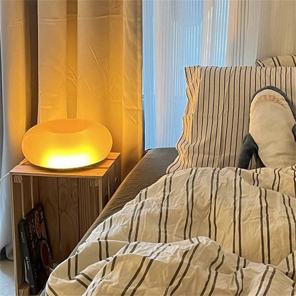 Cream Style Donut Bedside Atmosphere Desk Lamp