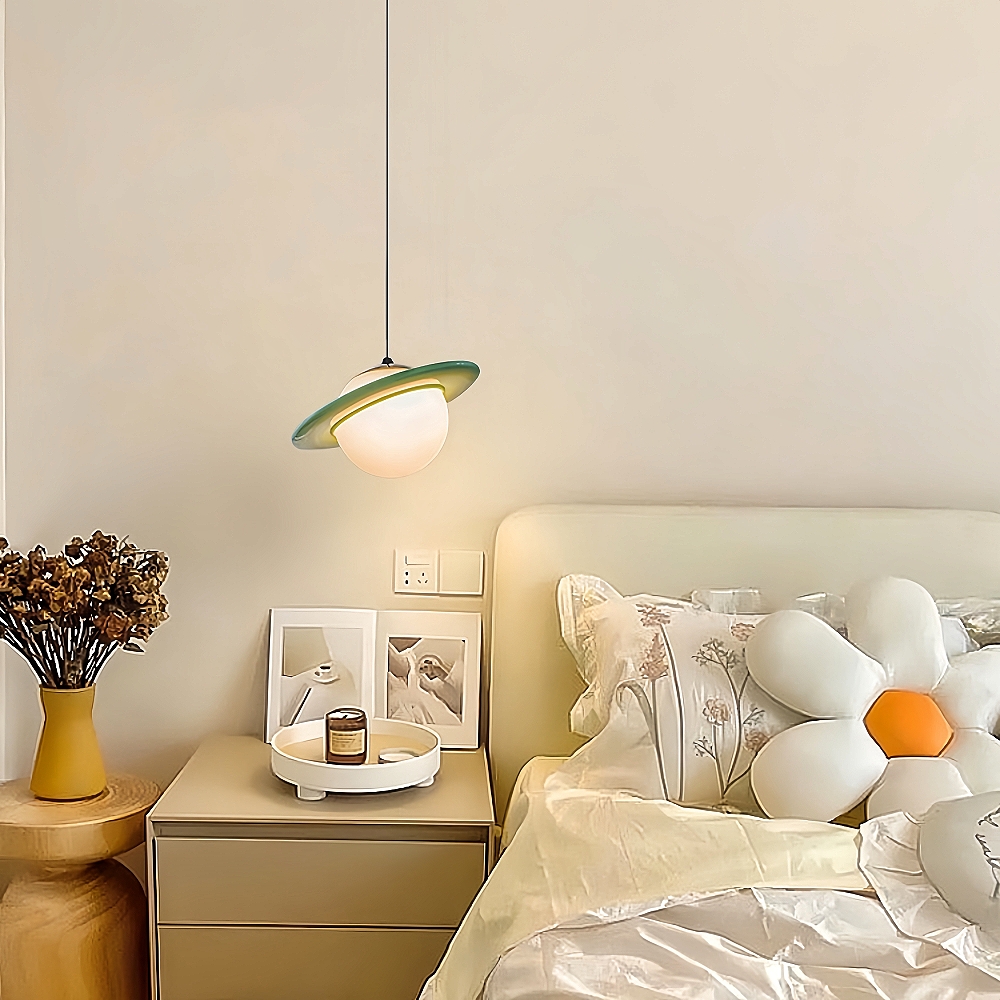 Colorful Small Planet Glass Pendant Light