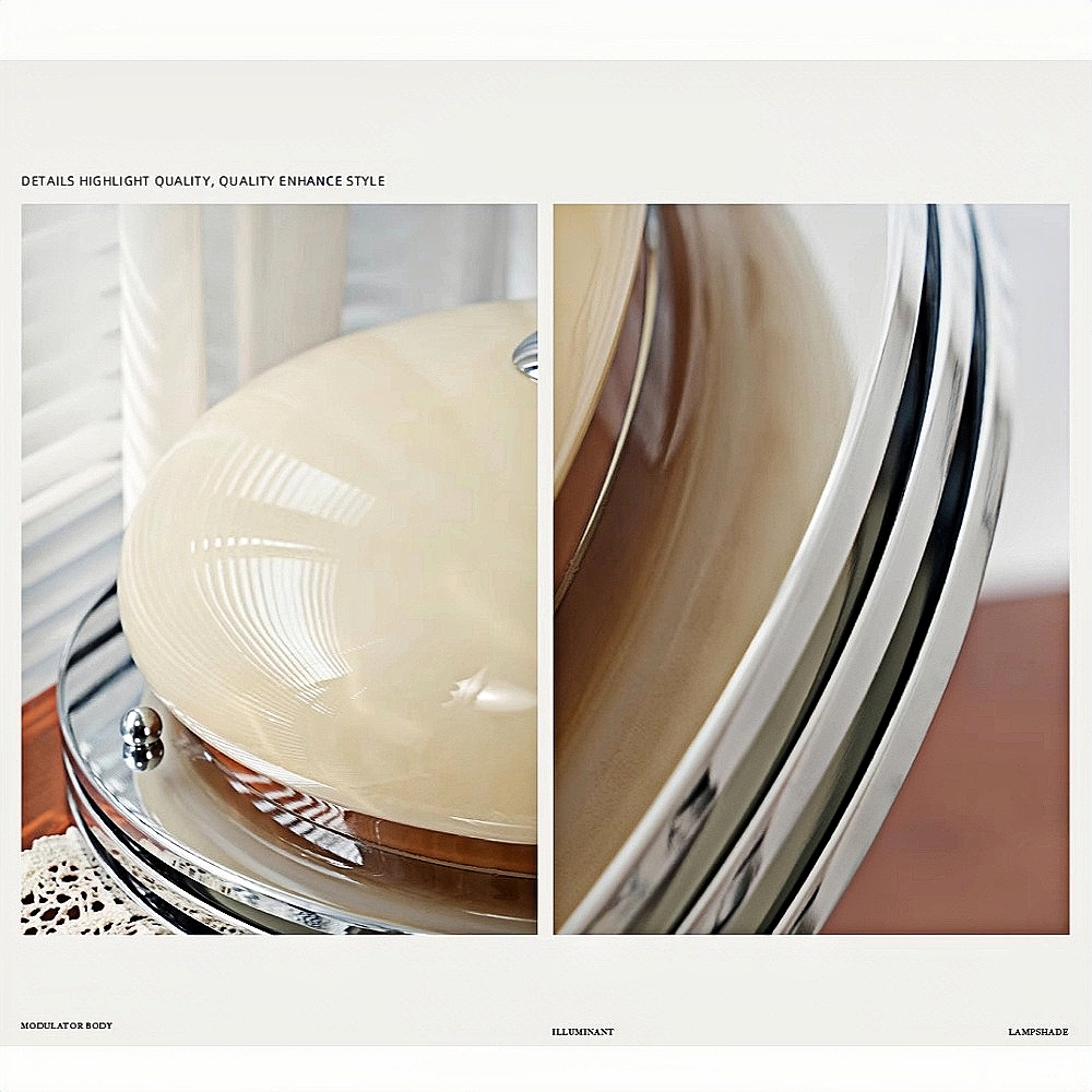 Bauhaus French Custard Tart shaped Cream Wind Ceiling Light