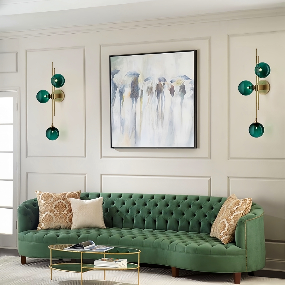 Modern Style Creative Personality Living Room Bedroom Decoration Glass Wall Lamp