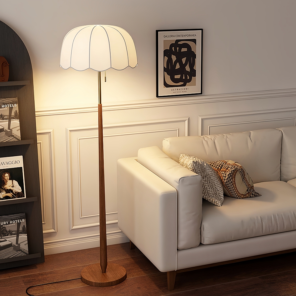  French Retro Floor Lamp Vertical Desk Lamp For Study Room Living Room