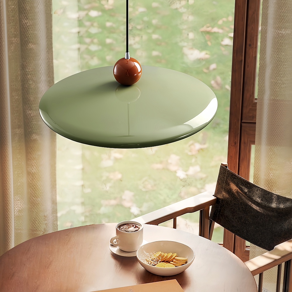 Vintage Cream Style Flying Saucer Pendant Light Bar Dining Room Wrought Iron Lighting Fixtures