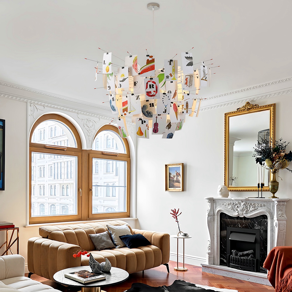 Modern Creative DIY Chandelier Art Simplicity Photo Album Card Lighting Fixtures