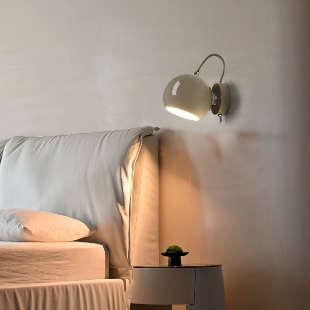 Nordic Style Creative Magnetic Suction Bedside Lamp Rotatable Wall Lamp