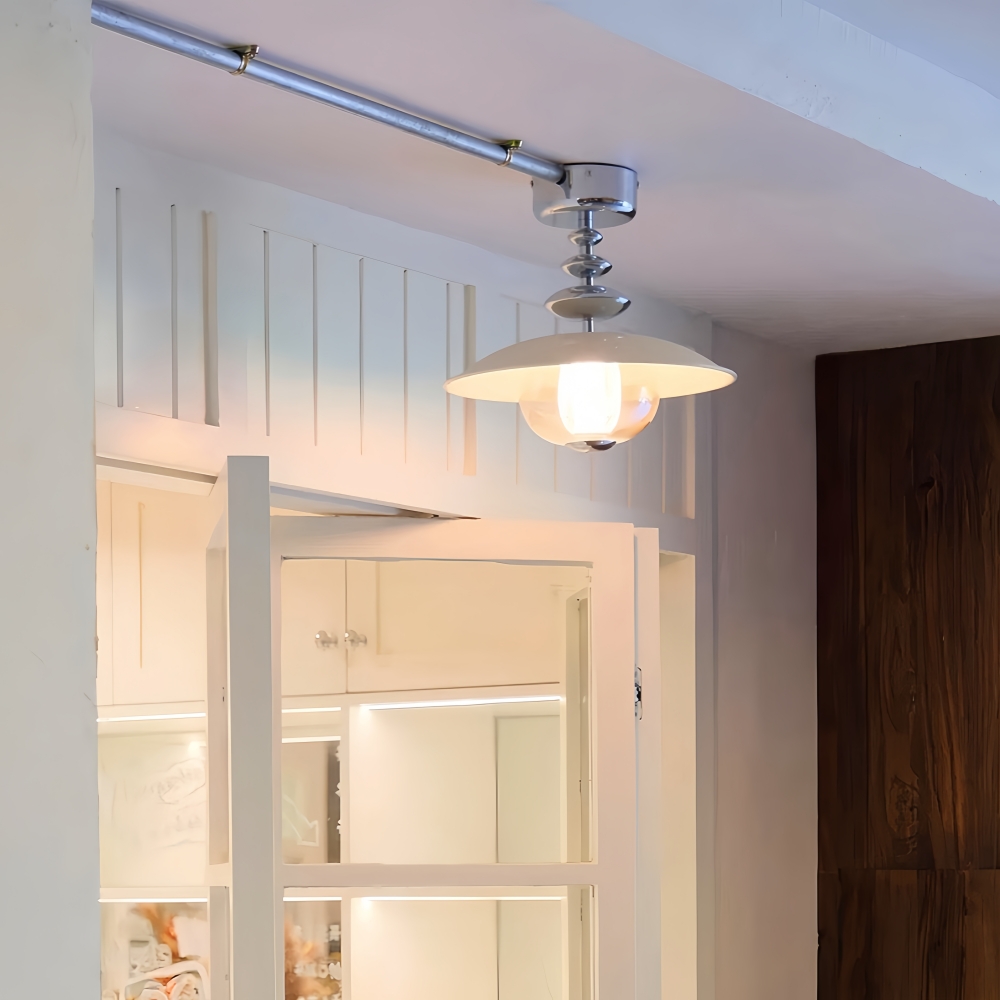 Retro Bauhaus Corridor Ceiling Light
