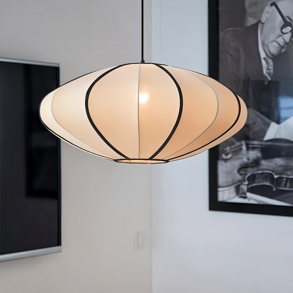 Living Room Satin Chandelier Japanese Medieval Vintage Pendant Lamps Set