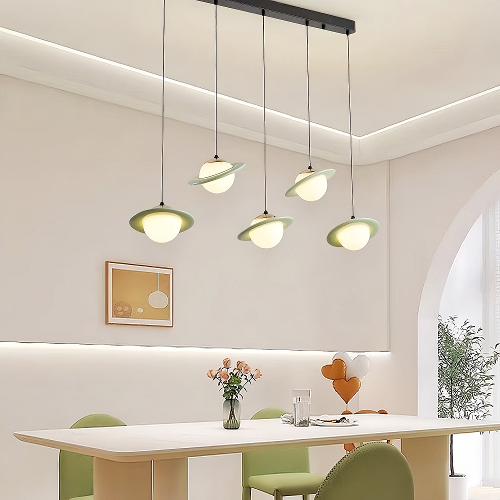 Colorful Small Planet Glass Pendant Light