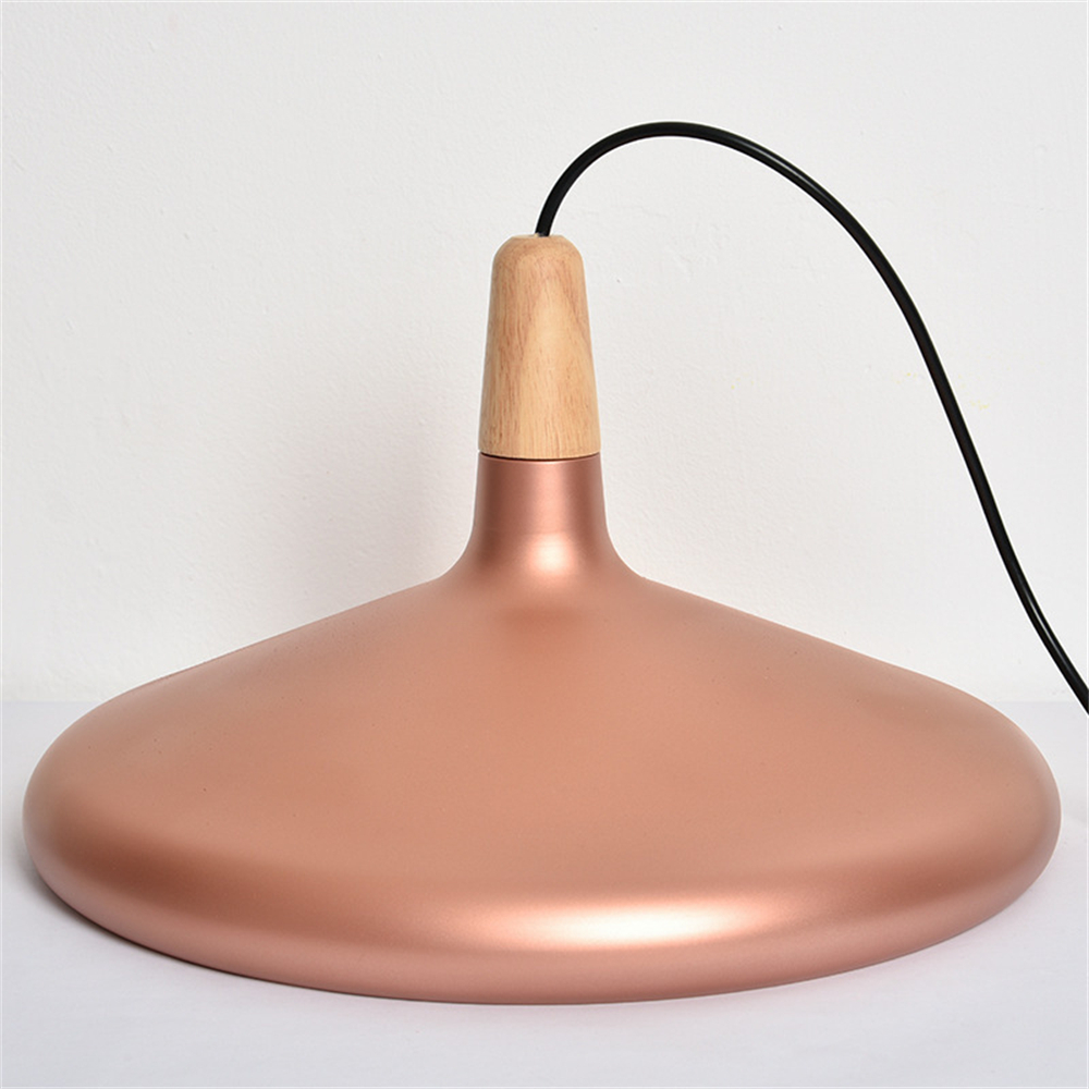 Danish macaron conical metal pendant light
