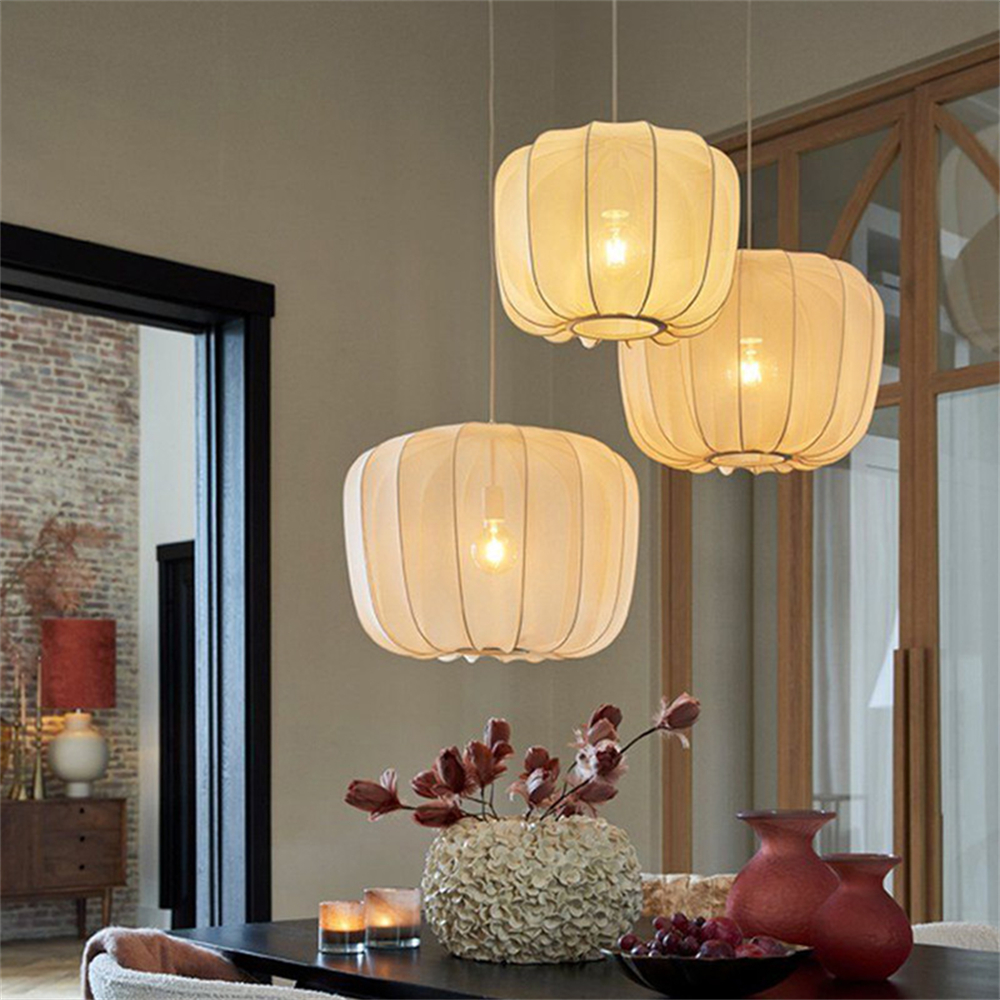 Chinese Apple Shaped Living Room Loft Spinning Pendant Light