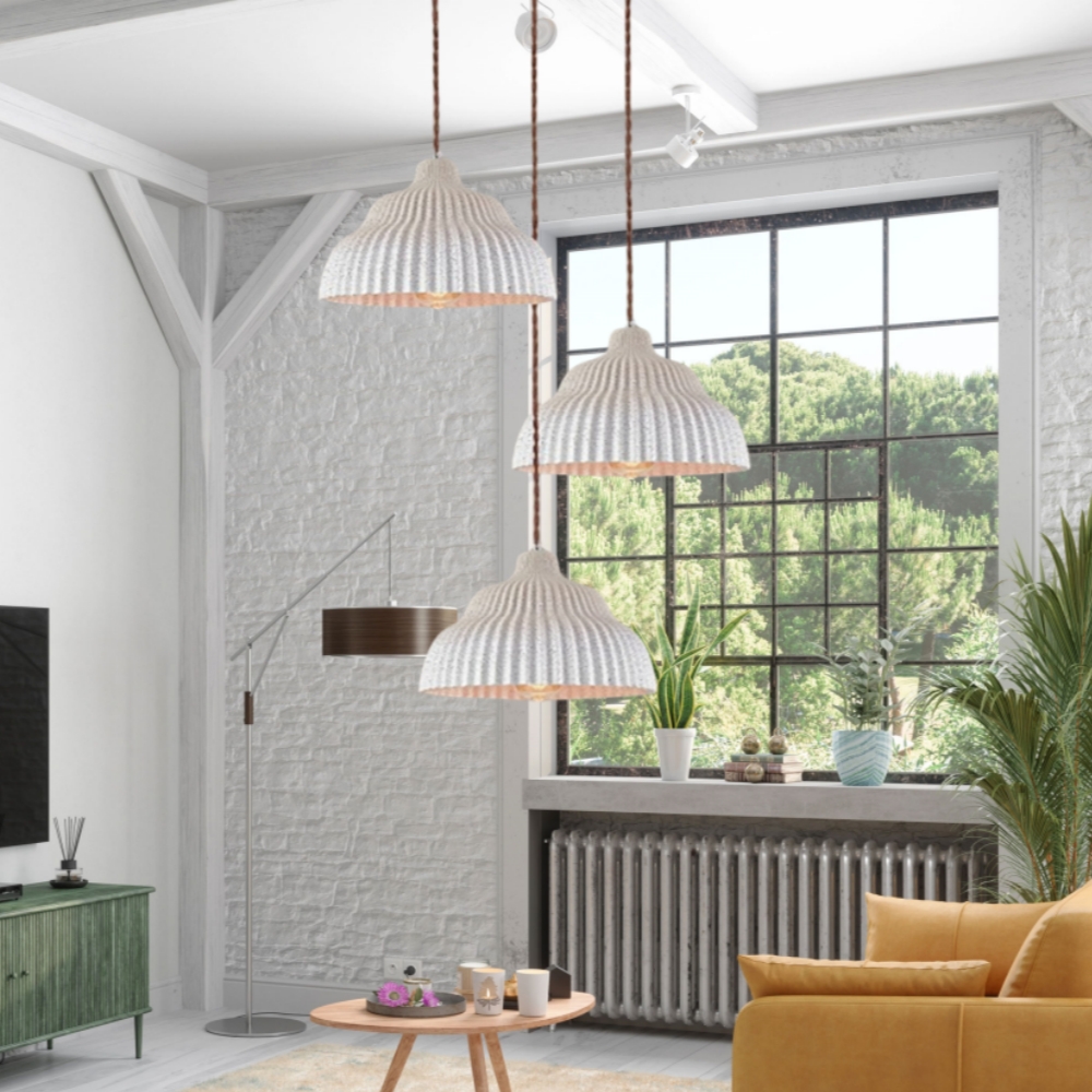 Retro Creative Imitation Cement Texture Resin Pendant Light