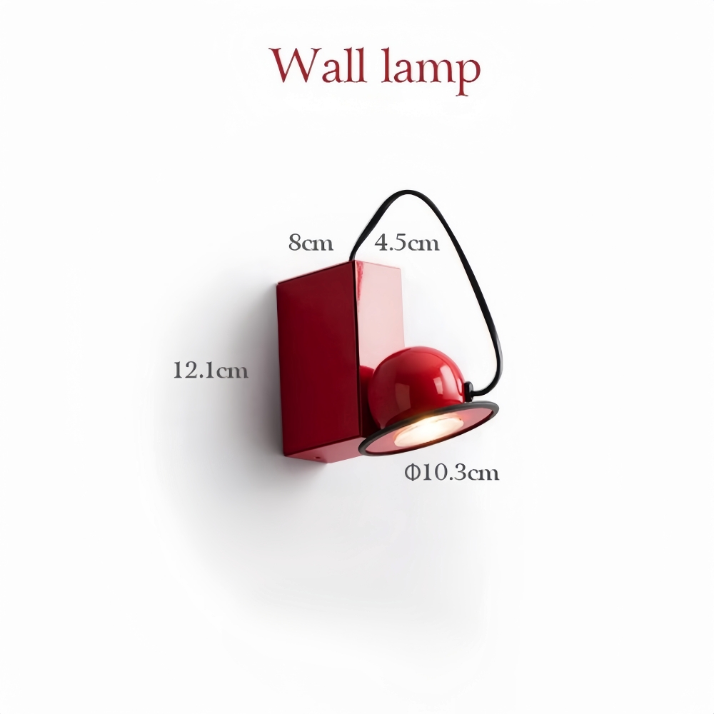 Nordic Style Creative Magnetic Suction Bedside Lamp Rotatable Wall Lamp