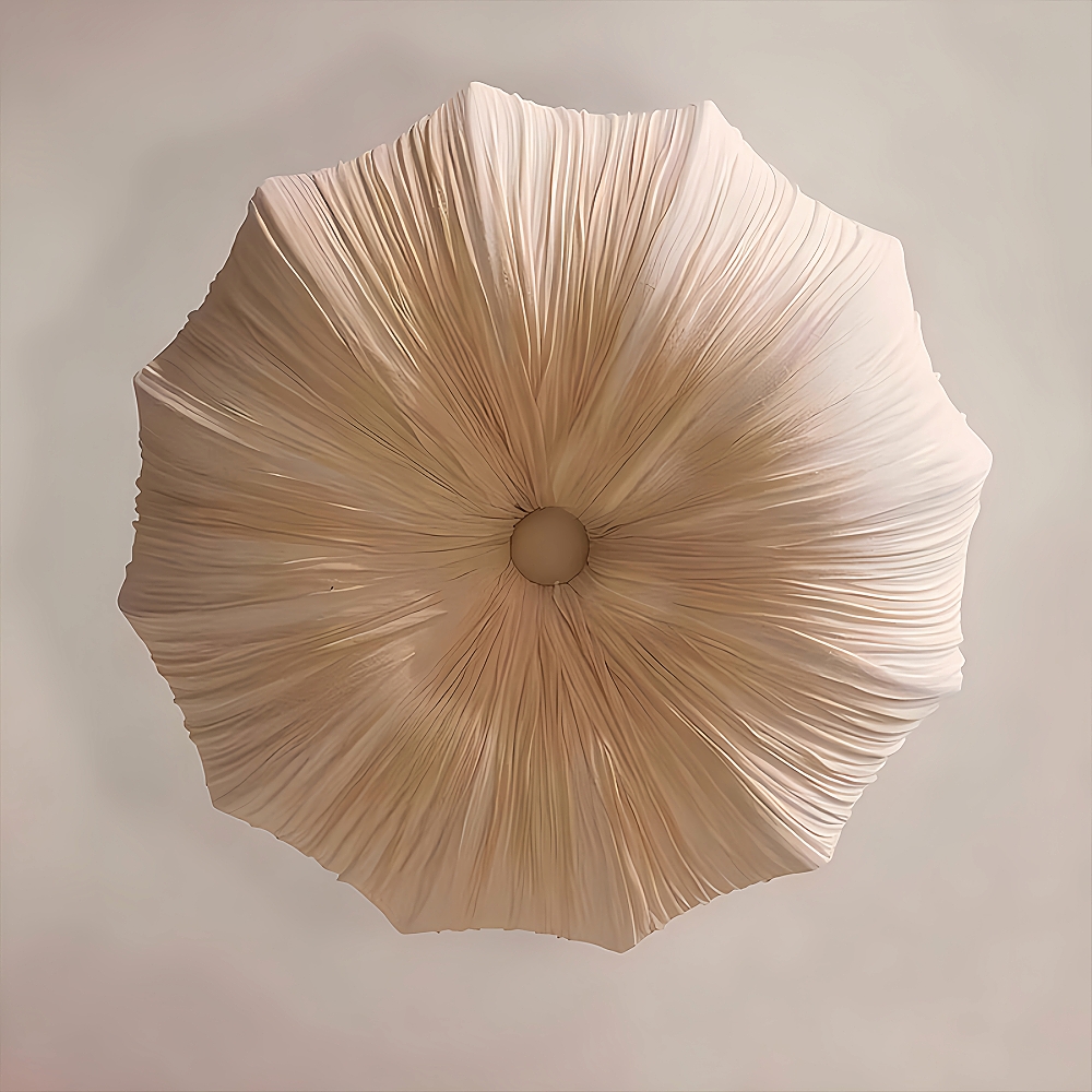 Japanese Retro Wabi-Sabi Style Fabric Pendant Light Living Room Bedroom Lighting Fixtures