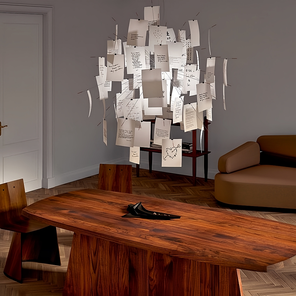 Modern Creative DIY Chandelier Art Simplicity Photo Album Card Lighting Fixtures