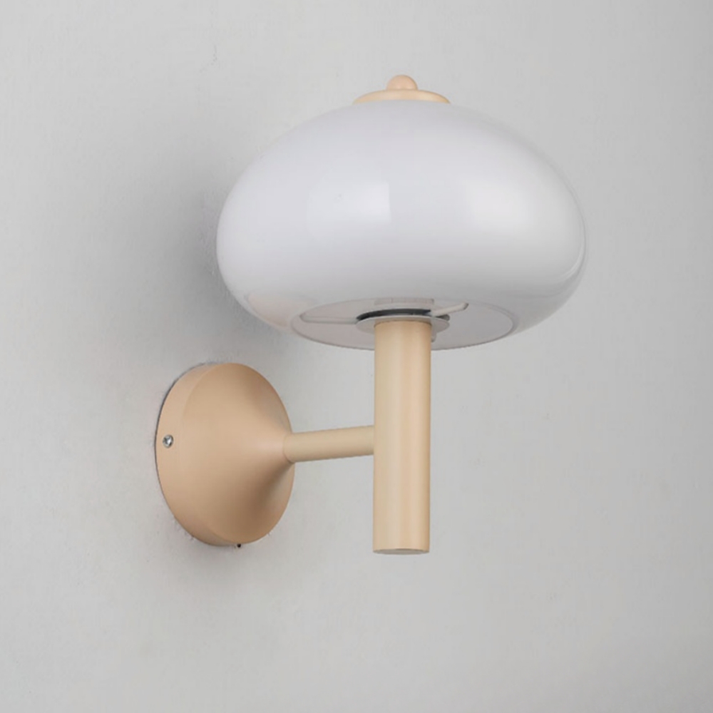 Nordic Retro Mushroom Glass Wall Lamp