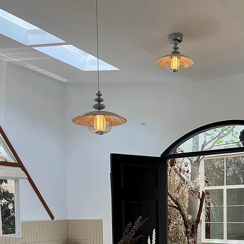 Retro Bauhaus Corridor Ceiling Light