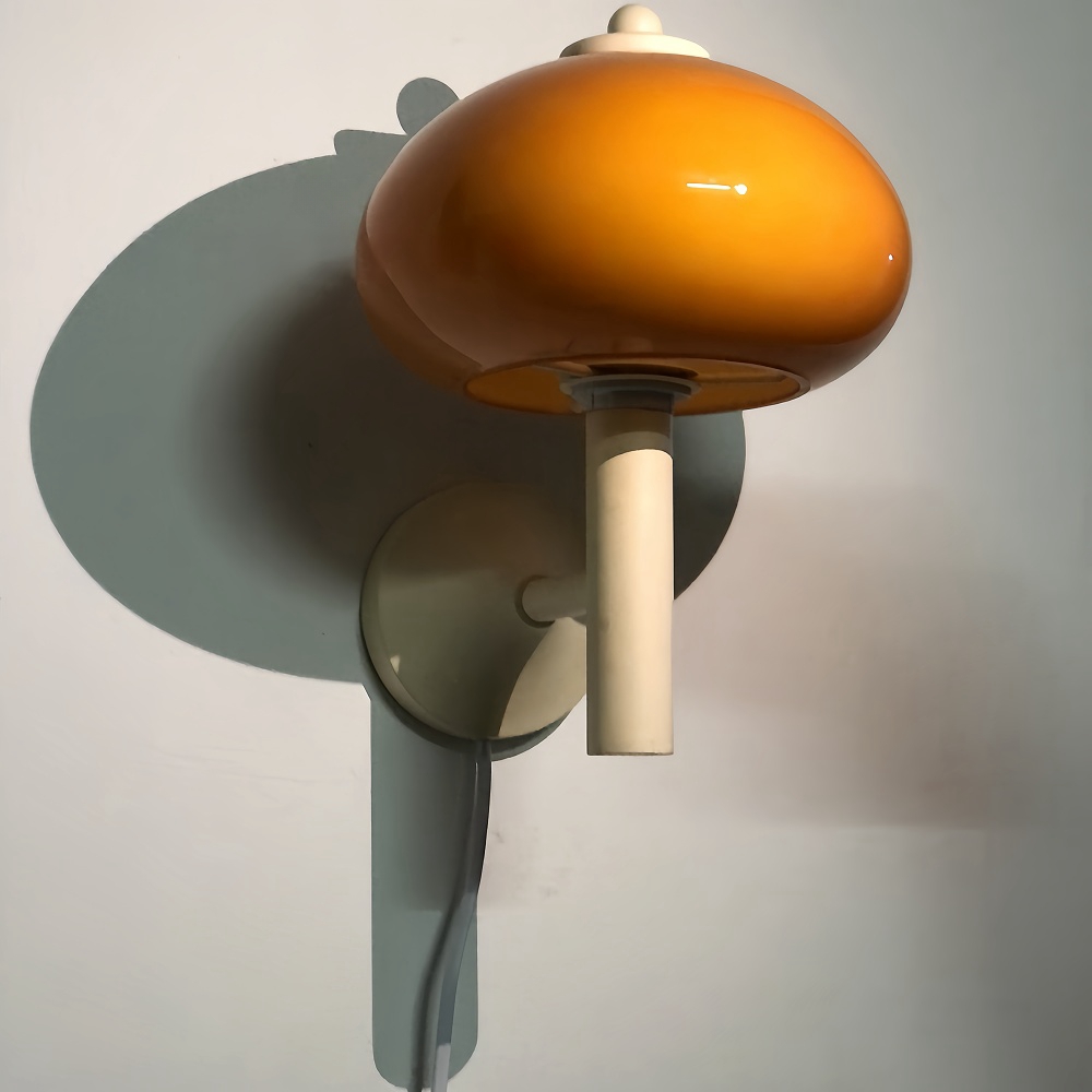 Nordic Retro Mushroom Glass Wall Lamp