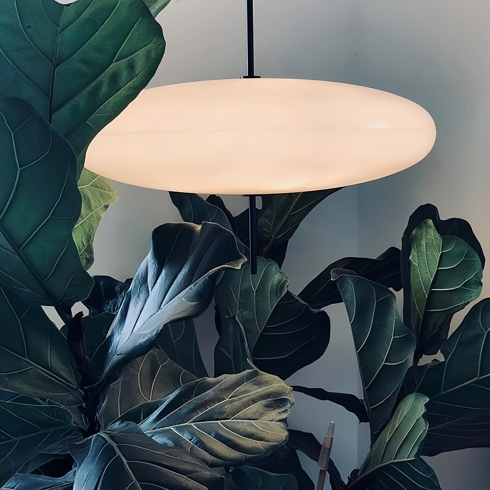 Danish Designer Acrylic Pendant Light Nordic modern Milk White Chandelier