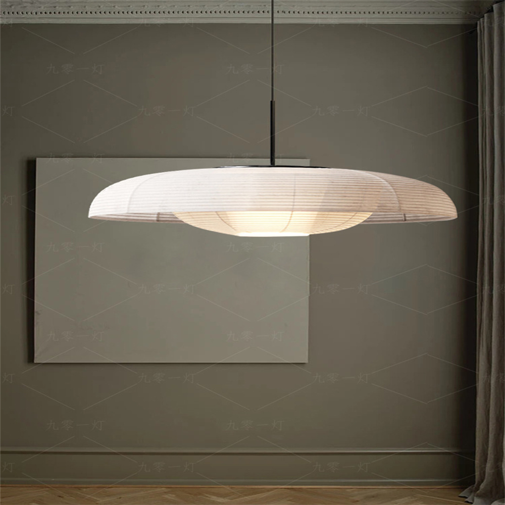 Japanese Wabi Sabi Style Designer Creative Fabric Large Pendant Light