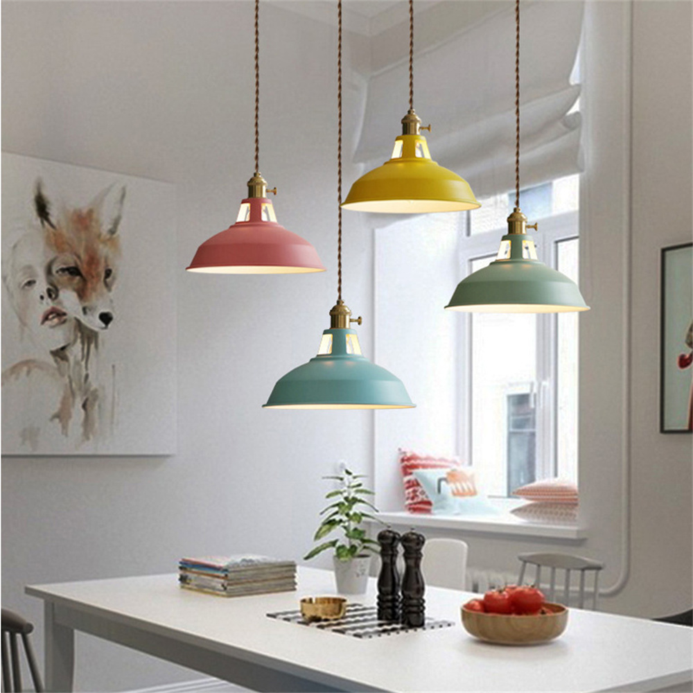 Contemporary Stained Iron Island Pendant Light