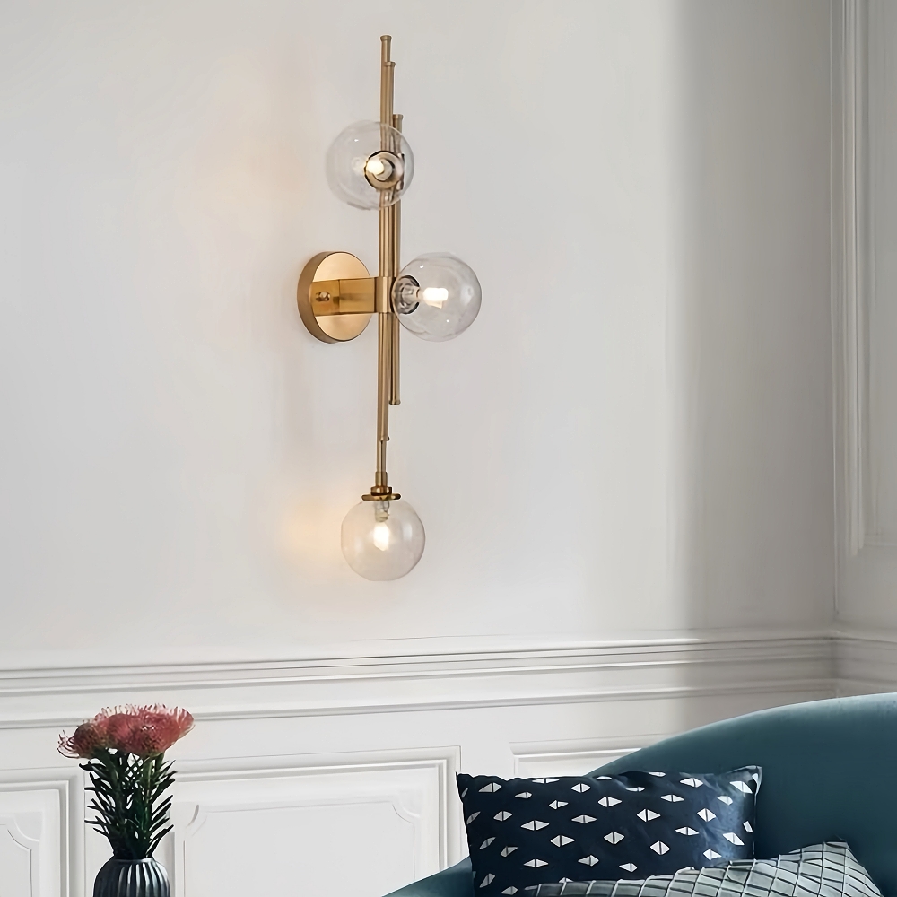 Modern Style Creative Personality Living Room Bedroom Decoration Glass Wall Lamp