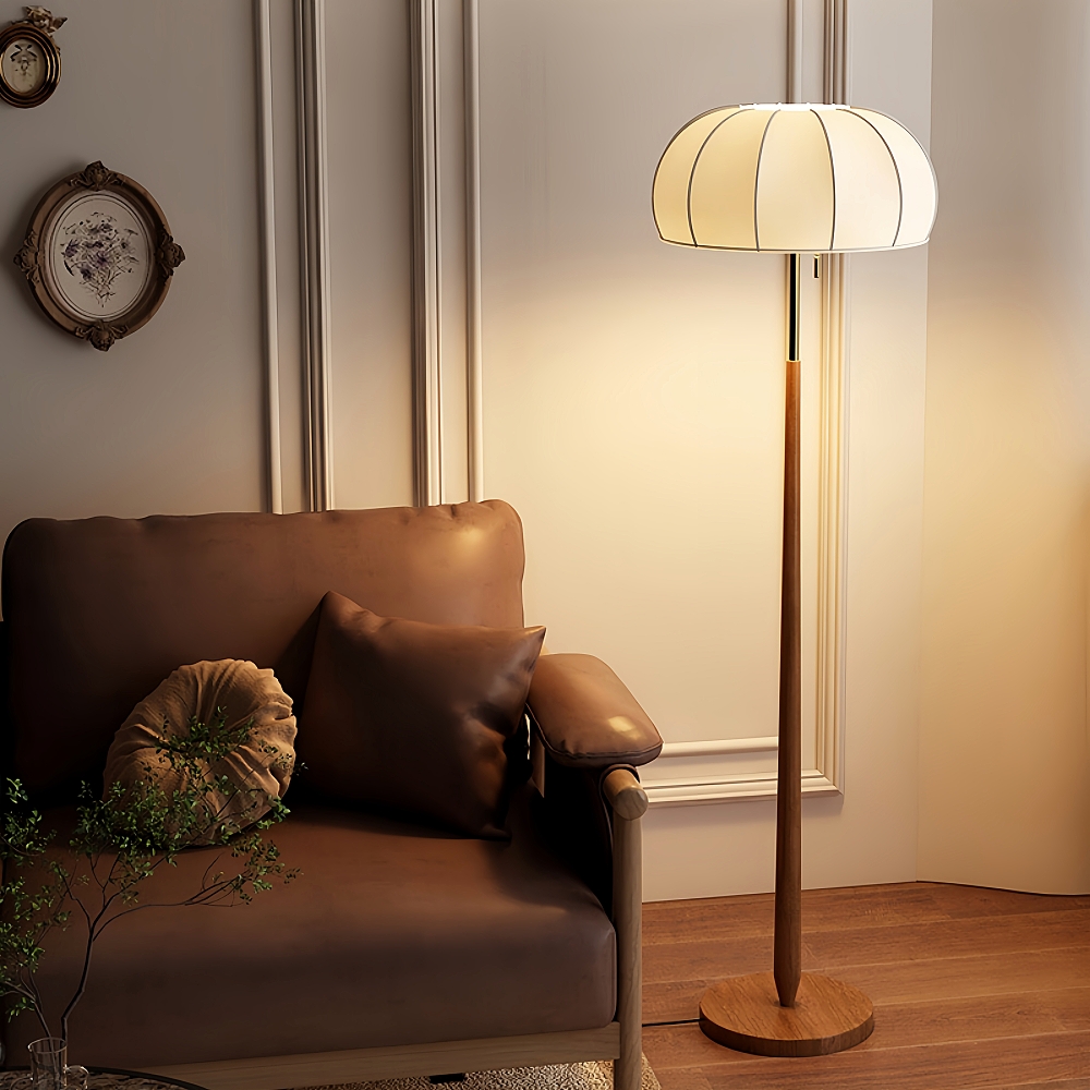  French Retro Floor Lamp Vertical Desk Lamp For Study Room Living Room