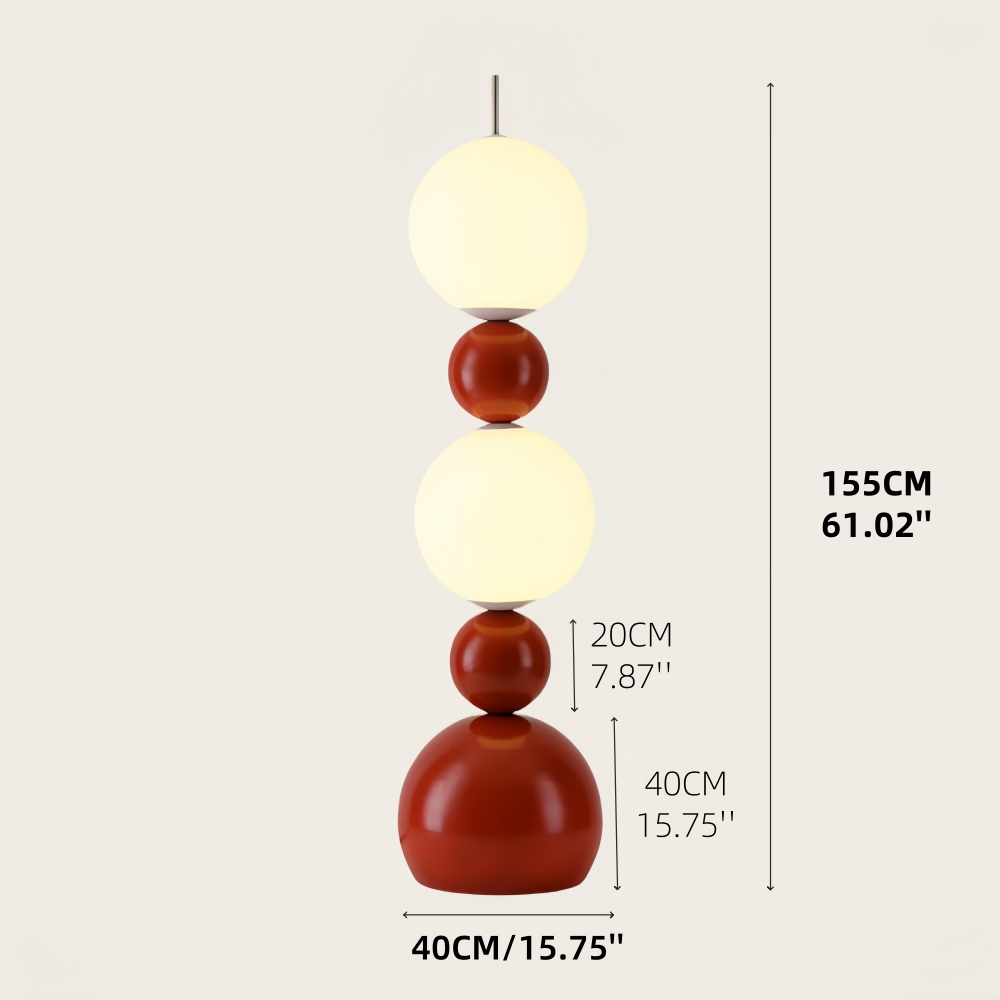 Bauhaus Iron Art Gourd Floor Lamp Vertical Wall Corner Lamp